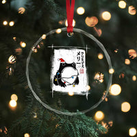 Funny Christmas Japanese Crystal Glass Ornament Santa Frog Ukiyoe Art TS11