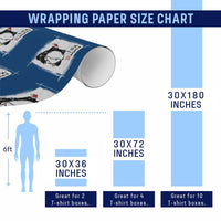 Funny Christmas Japanese Wrapping Paper Roll Santa Frog Ukiyoe Art - Wonder Print Shop