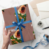 Funny Christmas Marcus The Worm Robert Xmas Elf Wrapping Paper Roll - Wonder Print Shop