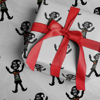 Funny Christmas Matching Family Wrapping Paper Roll I Am Not An Elf Im Just Short - Wonder Print Shop