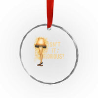Funny Christmas Movie Leg Lamp Crystal Glass Ornament Isnt It Glorious - Wonder Print Shop