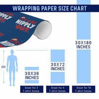 Funny Christmas Movie Wrapping Paper Roll It's A Bit Nipply Out Xmas Vacation Holiday - Wonder Print Shop