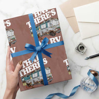 Funny Christmas Movie Wrapping Paper Roll That There's An RV Led Lights Camping Motorhome - Wonder Print Shop