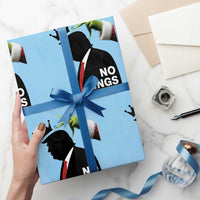Funny Christmas No Kings in America Wrapping Paper Roll TS10