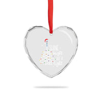 Funny Christmas Nurse Heart Crystal Glass Ornament Shine Bright Like A Call Light Led Lights - Wonder Print Shop