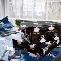 Funny Christmas Offensive Rude Duck Wrapping Paper Roll I Dont Give A Duck Middle Finger Xmas - Wonder Print Shop