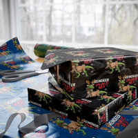 Funny Christmas Rex Dinosaur Wrapping Paper Roll Reindeer Saurus Rex Xmas Dinosaur - Wonder Print Shop
