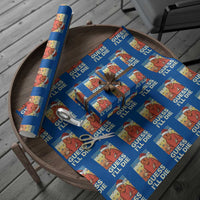 Funny Christmas Rpg Gamer Wrapping Paper Roll Guess l Will Die Retro Dice Santa Hat - Wonder Print Shop