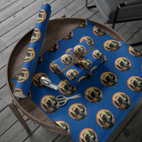 Funny Christmas Santa Godzilla Japanese Monster Wrapping Paper Roll - Wonder Print Shop