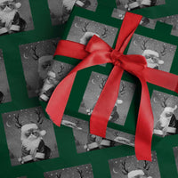 Funny Christmas Santa Grumpy Cat Wrapping Paper Roll - Wonder Print Shop