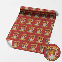 Funny Christmas Santa Lactose Tolerant Wrapping Paper Roll Xmas Tummy Ironic Sarcastic Meme - Wonder Print Shop