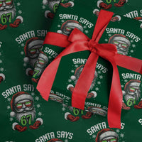 Funny Christmas Santa Says 67 Wrapping Paper Roll Six Seven Meme Gen Alpha Xmas Gag Gift - Wonder Print Shop