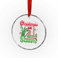 Funny Christmas Season Crystal Glass Ornament Switch Red And Green Skeleton Hand TS11