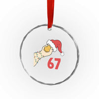 Funny Christmas Silly Goose 67 Meme Festive Holiday Crystal Glass Ornament - Wonder Print Shop