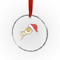 Funny Christmas Silly Goose Festive Holiday Crystal Glass Ornament - Wonder Print Shop