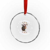 Funny Christmas Squirrel Crystal Glass Ornament The Original Nutcracker Snowflake Xmas Neon Light - Wonder Print Shop
