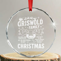 Funny Christmas Vacation Eggnog Crystal Glass Ornament Griswold Family Can I Refill Your Eggnogs Xmas Movie - Wonder Print Shop