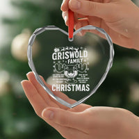Funny Christmas Vacation Eggnog Heart Crystal Glass Ornament Griswold Family Can I Refill Your Eggnogs Xmas Movie - Wonder Print Shop