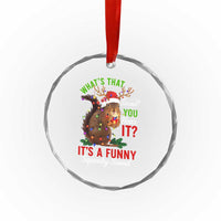 Funny Christmas Vacation Squirrel Movie Crystal Glass Ornament Whats That Sound You Hear It It Is A Funny Squeaky Sound TS11