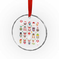 Funny Christmas Viking Crystal Glass Ornament Nordic Cute Viking Warriors - Wonder Print Shop