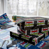 Funny Christmas Wrapping Paper Roll Dear Santa I Can Explain How Much Do You Know - Wonder Print Shop