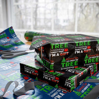 Funny Christmas Wrapping Paper Roll Lay Under The Tree Xmas Family Pajama Gift - Wonder Print Shop