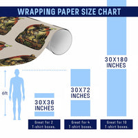 Funny Chupacabra Goat Taco Lover Wrapping Paper Roll Cinco De Mayo Party Gift