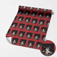 Funny Cigarette And Drinking Irish Stout Beer Cat Meme Wrapping Paper Roll