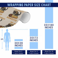 Funny Cinco De Mayo Chupacabra Wrapping Paper Roll The Burrito Bandito