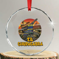 Funny Cinco De Mayo Cryptid Lover Gift Crystal Glass Ornament El Squatcho Dabbing