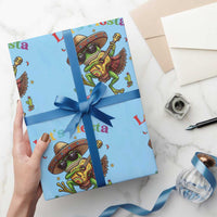 Funny Cinco De Mayo Frog Playing Guitar Wrapping Paper Roll Lets Fiesta
