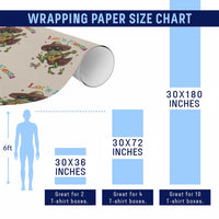 Funny Cinco De Mayo Frog Playing Guitar Wrapping Paper Roll Lets Fiesta