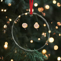 Funny Cinnamon Roll Crystal Glass Ornament Double Bakery Meme