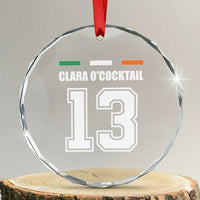 Funny Clara O'cocktail 13 Crystal Glass Ornament Irish Name Ireland Party St. Patricks Day Drinking Pub TS02