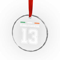 Funny Clara O'cocktail 13 Crystal Glass Ornament Irish Name Ireland Party St. Patricks Day Drinking Pub - Wonder Print Shop