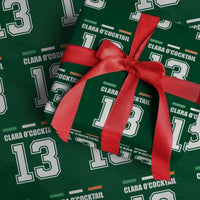 Funny Clara O'cocktail 13 Wrapping Paper Roll Irish Name Ireland Party St. Patricks Day Drinking Pub - Wonder Print Shop