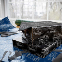 Funny Classic Car Guy Wrapping Paper Roll Vintage I'm Not Old I'm Classic