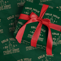 Funny Cold Milk On A Friday Night And A Onesie That Fits Just Right Wrapping Paper Roll - Wonder Print Shop