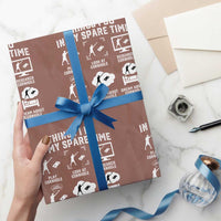 Funny Cornhole Lover Wrapping Paper Roll Things I Do In My Spare Time Bean Bag Toss Game