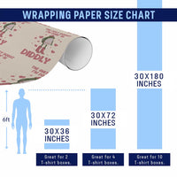 Funny Cowboy Frog Wrapping Paper Roll The Only Squat I'm Doin' Is Diddly - Wonder Print Shop