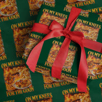 Funny Crab Rangoon Meme Wrapping Paper Roll Vintage 90s Style On My Knees Bootleg Graphic - Wonder Print Shop
