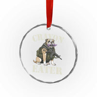 Funny Crayon Eater Crystal Glass Ornament Military Corps Proud Marine Soldier - Wonder Print Shop
