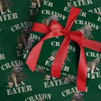 Funny Crayon Eater Wrapping Paper Roll Military Corps Proud Marine Soldier - Wonder Print Shop