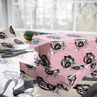 Funny Crazy Darts Lady Wrapping Paper Roll Coolest Girls Play Darts - Wonder Print Shop