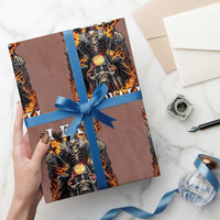 Funny Cringe Hard Skeleton Meme Wrapping Paper Roll I Eat Drywall