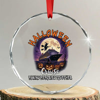 Funny Cruise Halloween Crystal Glass Ornament Making Memories Together TS14