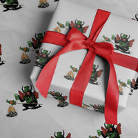 Funny Cryptid Mothman Wrapping Paper Roll St Patricks Day Gift
