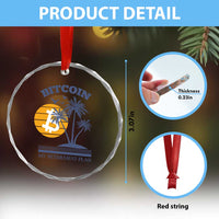Funny Crypto Investing Crystal Glass Ornament Bitcoin My Retirement Plan TS02