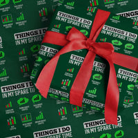 Funny Crypto Investing Wrapping Paper Roll Things I Do In My Spare Time Trading - Wonder Print Shop