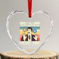 Funny Crypto Meme Heart Crystal Glass Ornament Y'all Motha Fuckas Need XRP Cryptocurrency - Wonder Print Shop